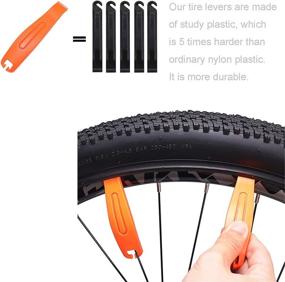 img 1 attached to 🚴 20x4 Fat Tire Bike Inner Tube: Premium Butyl Rubber Tube with Schrader Valve 35mm - 20 x 4.0 inch | Includes 2 Durable Tire Levers