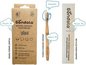 img 2 attached to 🎋 Bamboo Toothbrush Kids: Eco-Friendly Organic Vegan Dental Solution for Children - Soft Bristles (4 Count)