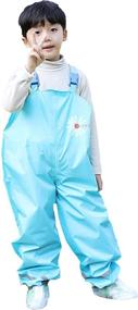 img 4 attached to 👖 Jellyuu Waterproof Trousers for Toddlers - Lightweight Girls' Clothing, Pants & Capris