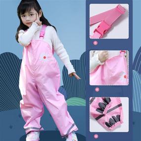 img 3 attached to 👖 Jellyuu Waterproof Trousers for Toddlers - Lightweight Girls' Clothing, Pants & Capris