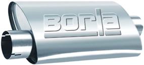 img 1 attached to Borla 40659 Universal Turbo Center/Offset Muffler: The Perfect Exhaust Solution for Maximum Performance