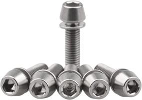 img 3 attached to 🔩 Wanyifa Titanium M5x20mm Tapered Bolts with Allen Hex Washer - Pack of 6 for Bicycle Stem