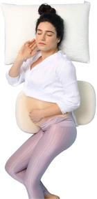 img 4 attached to 🤰 Enhance Comfort and Support with LightEase Memory Foam Pregnancy Side Sleeping Pillow Double Wedge: Perfect for Body, Belly, and Back Support