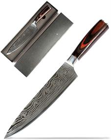 img 4 attached to Damascus Professional Japanese 7Cr17Mov Ergonomic