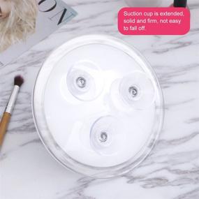 img 2 attached to Frcolor 10X Magnifying Mirror with Suction Cups - Cosmetic Makeup Pocket Mirror 5.9 Inch, White Color