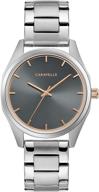 caravelle quartz ladies stainless two tone women's watches for wrist watches logo