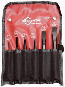 img 2 attached to 🛠️ Mayhew 61005 6-Piece Punch & Chisel Set