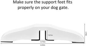 img 3 attached to 🐾 Enhance Stability and Convenience with NXN-HOME Support Feet for 360 Degree Configurable Pet Gate Collection