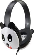 califone 2810-pa панда дизайн первые для детей стерео-наушники listening first, совместимые с пк и устройствами apple. логотип