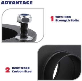 img 2 attached to 🔧 KSP 3-Inch Front Leveling Lift Kits Compatible with 4WD Ram 1500 (1994-2001), Ram 2500 (1994-2013), Ram 3500 (1994-2012) | 3" Solid Steel Strut Lift Kits Coil Spring Spacers (Pack of 2)