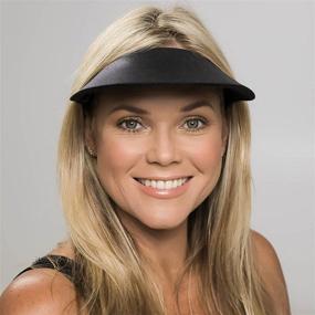 img 3 attached to 🧢 All Sport Sun Visor: No Headache Round Brim for Golf, Tennis, Running & More!