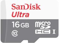 💾 sandisk ultra sdsqunb-016g-gn3mn 16gb 48mb/s uhs-i class 10 microsdhc карта - быстрое и надежное хранилище логотип