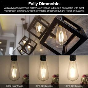 img 1 attached to 💡 Boncoo Dimmable Filament LED Decorative Bulb