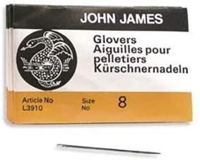 img 4 attached to 🧵 John James Glovers Needles - Set of 8 High-Quality Sewing Needles