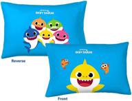 kids 20 x 30 inch reversible pillowcase - baby shark design (1 piece pillow case only) logo