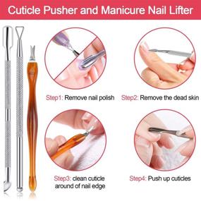 img 1 attached to EAONE Remover Cuticle Pushers Removing