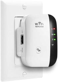 img 4 attached to Enhance WiFi Coverage with Up to 2640 Sq 🔌 Ft Range Extender, 25 Device Support | Alexa Compatible N300 Repeater