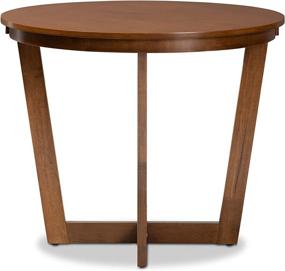 img 3 attached to 🌰 Walnut Baxton Studio Dining Tables: Enhancing Your Dining Space