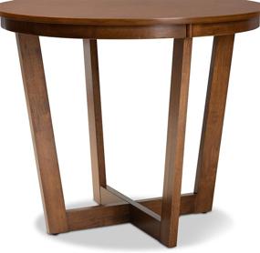 img 1 attached to 🌰 Walnut Baxton Studio Dining Tables: Enhancing Your Dining Space