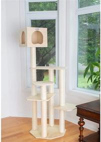 img 2 attached to Armarkat S6905 Premium Solid Wood 69-Inch Cat Tree Tower