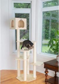 img 1 attached to Armarkat S6905 Premium Solid Wood 69-Inch Cat Tree Tower