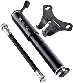 img 4 attached to PRO BIKE TOOL Mini Bike Pump - Presta and Schrader Valve Compatible, Classic Edition