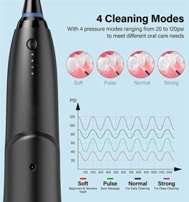 img 2 attached to 🚰 KKPOT Water Flosser Teeth Cleaner - 4 Modes Deformable Dental Oral Irrigator, Portable & Rechargeable IPX7 Waterproof Water Pick Flosser with 3 Replacement Nozzle Heads for Home Travel - Cordless