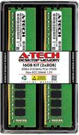 a-tech 16 гб оперативной памяти (2х8 гб) ddr4 2133 мгц dimm pc4-17000 (pc4-2133p) cl15 1.2v non-ecc udimm 288 pin - комплект улучшения оперативной памяти для настольных компьютеров логотип