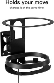 img 2 attached to 🔊 Premium Adjustable Speaker Wall Mount Bracket - Enhanced Tilt & Swivel for Sonos Move Smart Speaker Mounting Brackets