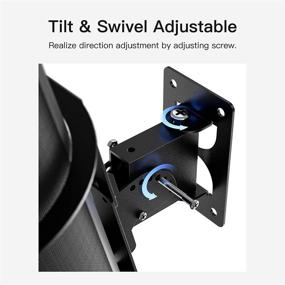 img 3 attached to 🔊 Premium Adjustable Speaker Wall Mount Bracket - Enhanced Tilt & Swivel for Sonos Move Smart Speaker Mounting Brackets