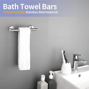 img 2 attached to 🔧 WNP 9 Inch Stainless Steel Single Towel Bar for Bathroom and Kitchen - Waterproof Wall-Mounted Hand Towel Holder, Dish Cloths Hanger, and Towel Rack