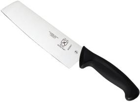 img 4 attached to 🔪 7-дюймовый нож Nakiri с черной ручкой - Mercer Culinary Millennia