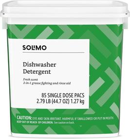 img 4 attached to Solimo Dishwasher Detergent Pacs: 85 Count, Fresh Scent - Premium Quality by Amazon's Own Brand