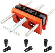 o'skool self-centering dowel jig kit with drilling guide bushings - wood doweling jig puncher locator for wide capacity joints tool logo