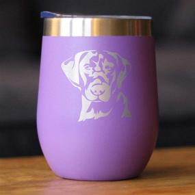 img 3 attached to 🐾 Labrador Retriever Wine Tumbler - Insulated Stainless Steel Cup - Purple - Perfect for Outdoor Camping