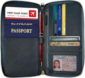 img 3 attached to Travel Wallet Document Organizer Passport Travel Accessories and Passport Wallets