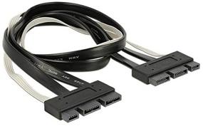 img 4 attached to 50cm SFF-8639 PCI-E SATA 3.2 Express 18pin (7+7+4) Male to 18pin Male Data Raid Cable - CY