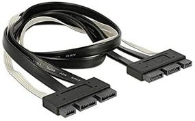 img 1 attached to 50cm SFF-8639 PCI-E SATA 3.2 Express 18pin (7+7+4) Male to 18pin Male Data Raid Cable - CY