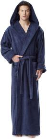 img 4 attached to 🧖 Men's Clothing: Turkish Bathrobe with Hood, Lengthy Arus Style