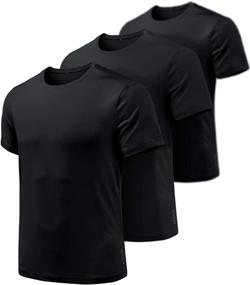 img 4 attached to ATHLIO Men's Workout Running Shirts: Sun Protection, Quick Dry & Athletic - 2 or 3 Pack Options!