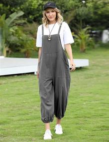 img 3 attached to 👩 Stylish YESNO Cropped Bloomers Overalls Jumpsuits for Women – Trendy Clothing