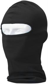 img 4 attached to 🏍️ Ultimate Versatility: Balaclava Tactical Skull Motorcycle Full Face Ski Mask for Unisex - Thin Breathable Windproof UV Protective Hat