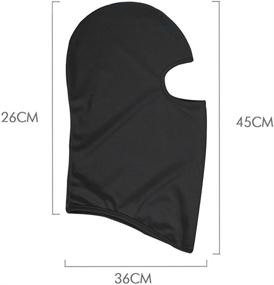 img 1 attached to 🏍️ Ultimate Versatility: Balaclava Tactical Skull Motorcycle Full Face Ski Mask for Unisex - Thin Breathable Windproof UV Protective Hat