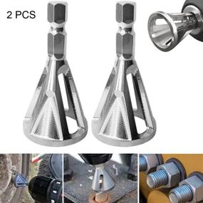 img 3 attached to Deburring External Chamfering Stainless Silver 2Pack Cutting Tools