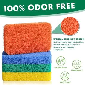 img 1 attached to Pack of 8 Colorful Silicone Scrubbers: Reusable Dishwashing Brush, Sponge Scouring Pads - Effective, Durable, and Easily Cleanable