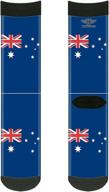 buckle down unisex adults socks australia flags logo