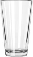 🍺 libbey pint glass set (1639ht), 16oz - duratuff rim, pack of 4 logo