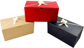 img 3 attached to 🎁 Вибрирующий 9 x 4,5 x 4,5 дюймов Цветной комплект подарочных коробок (10 штук) с лентами и бумагой для упаковки. Универсальный выбор для упаковки подарков - Рождество, детская одежда, купание, кексы, печенье и многое другое!