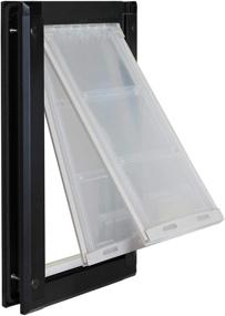 img 4 attached to 🐾 Endura Flap Pet Door: Double Flap, Extra Insulated, All-Weather Doggie Door with Energy Efficiency - Ideal for Small to XL Dogs - Available in Black, Tan, and White Frames - Well-Built with Locking Cover