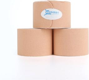 img 3 attached to 💪 Superior Performance: PRECUT Kinesiology Tape for Muscles - 3 Pack, 2 Inch x 16.5 Feet - Professional-Grade Kinesthetic Tape for Knee, Shoulder, and Elbow Support